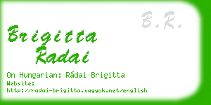 brigitta radai business card